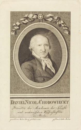 Daniel Chodowiecki by J.S.L. Halle, print, 1801