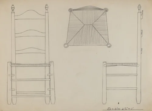 Chair by American 20th Century, index of american design, 1935-1942