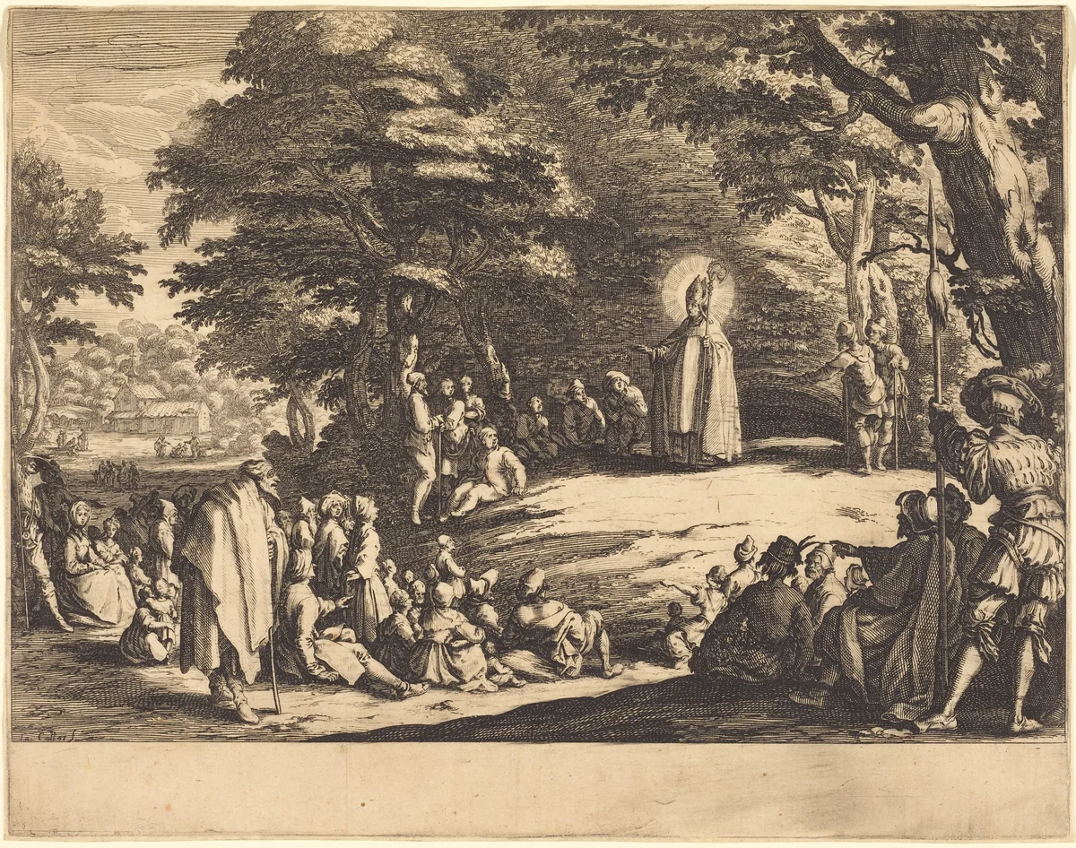 Saint Amond by Jacques Callot, print, 1621