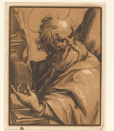 Apostel Andreas by Ludwig Büsinck, print, 1600-1669