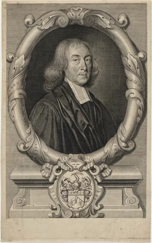 Benjamin Woodroffe, R.R.S., Canon of Christ Church, Oxford by Robert White, print, 1645-1703