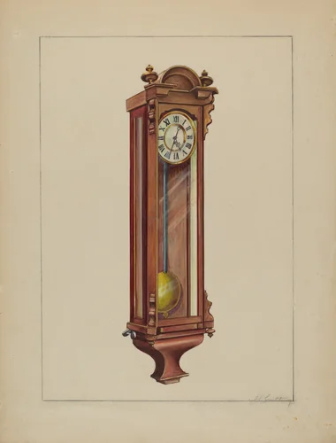 Wall Clock by John Cutting, index of american design, 1937