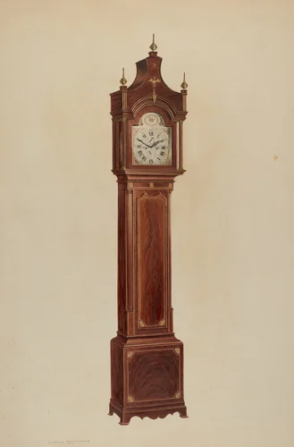 Tall Clock by Lorenz Rothkranz, index of american design, 1938