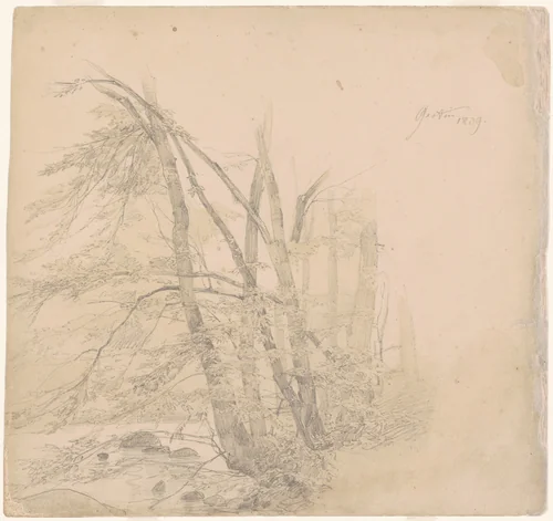 Gestin by Emanuel Leutze, drawing, 1839