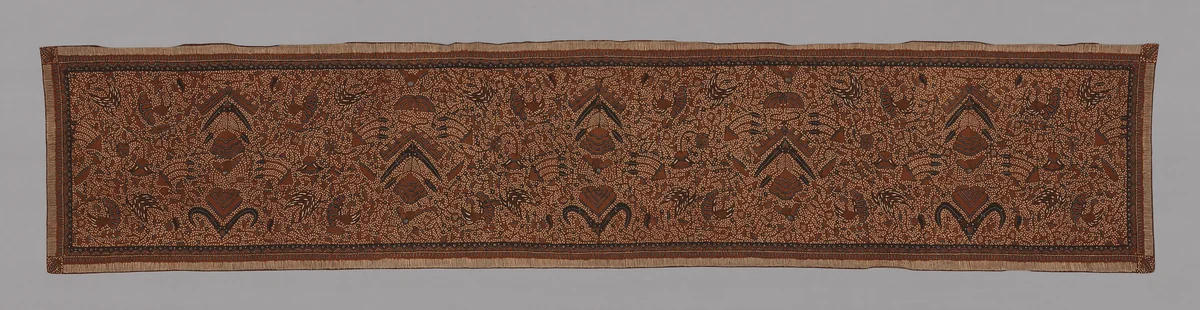 Slendang (Shawl) by Indonesia, Central Java, textile, 1801-1900