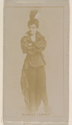 Madge Lawner, from the Actresses series (N245) issued by Kinney Brothers to promote Sweet Caporal Cigarettes by Kinney Brothers Tobacco Company, photograph, 1890