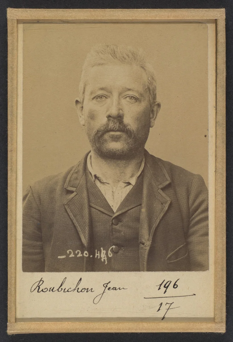 Roubichon. Jean-Marie. né le 14/6/52 à Vannes (Morbihan). Maçon. Anarchiste. 2/7/94. by Alphonse Bertillon, photograph, 1894