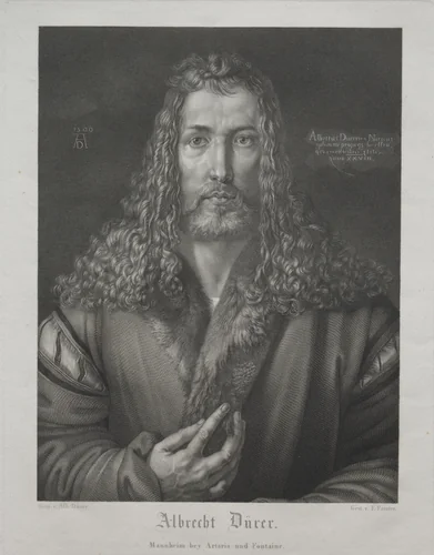 Albrecht Dürer by François Forster, print, 1822