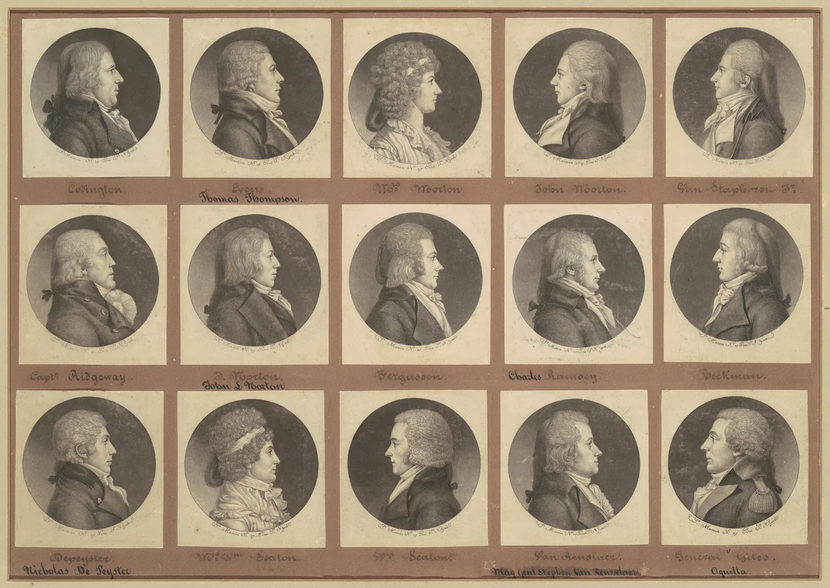 Saint-Mémin Collection of Portraits, Group 6 by Charles B. J. Févret de Saint-Mémin, volume, 1797-1798