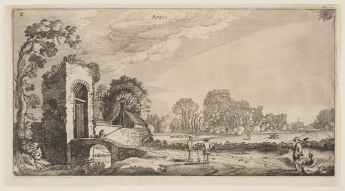 April, from The Twelve Months of the Year by Jan van de Velde II, print, 1616