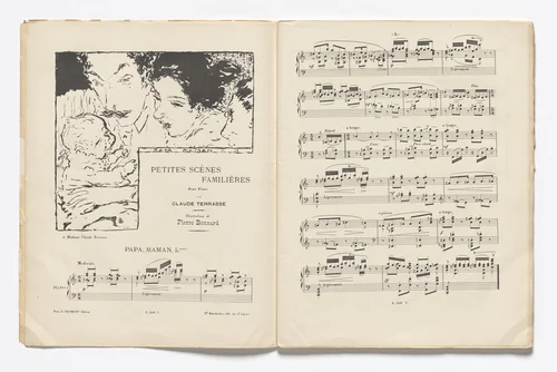 Papa, Mama (Papa, maman) (headpiece, page 2) from Petites scènes familières by Pierre Bonnard, illustrated book, 1893