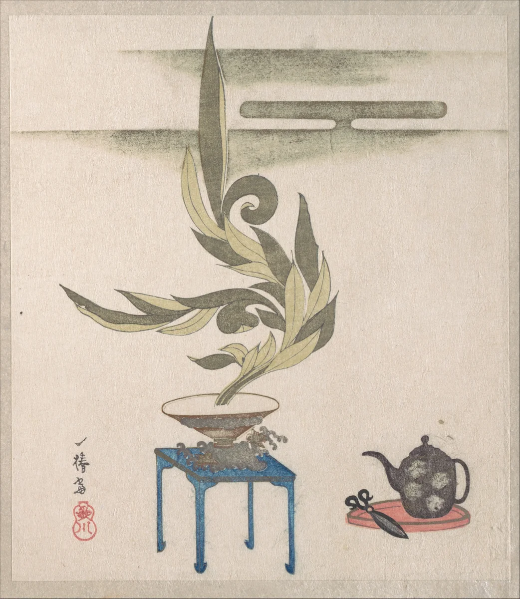 Flower Arrangement by Utagawa Itchinsai, print, 1800-1899