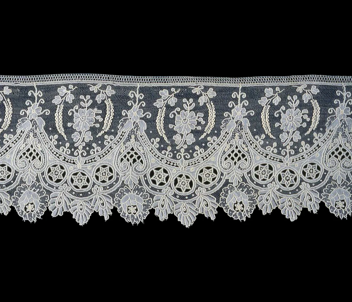 Border by Belgium, textile, 1860-1880