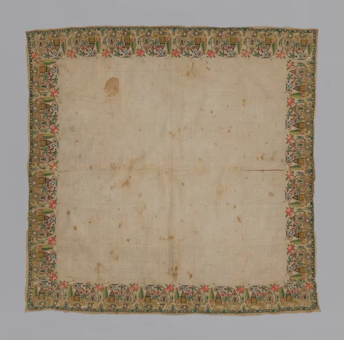 Cover or Handkerchief by Turkey, textile, 1801-1900