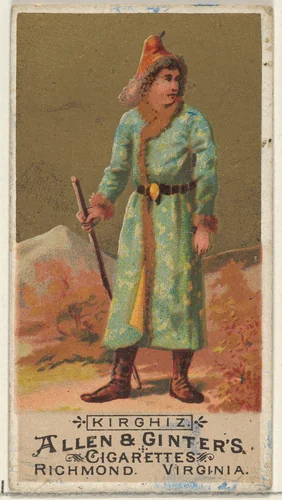 Kirghiz, from the Natives in Costume series (N16) for Allen & Ginter Cigarettes Brands by Allen & Ginter, print, 1886