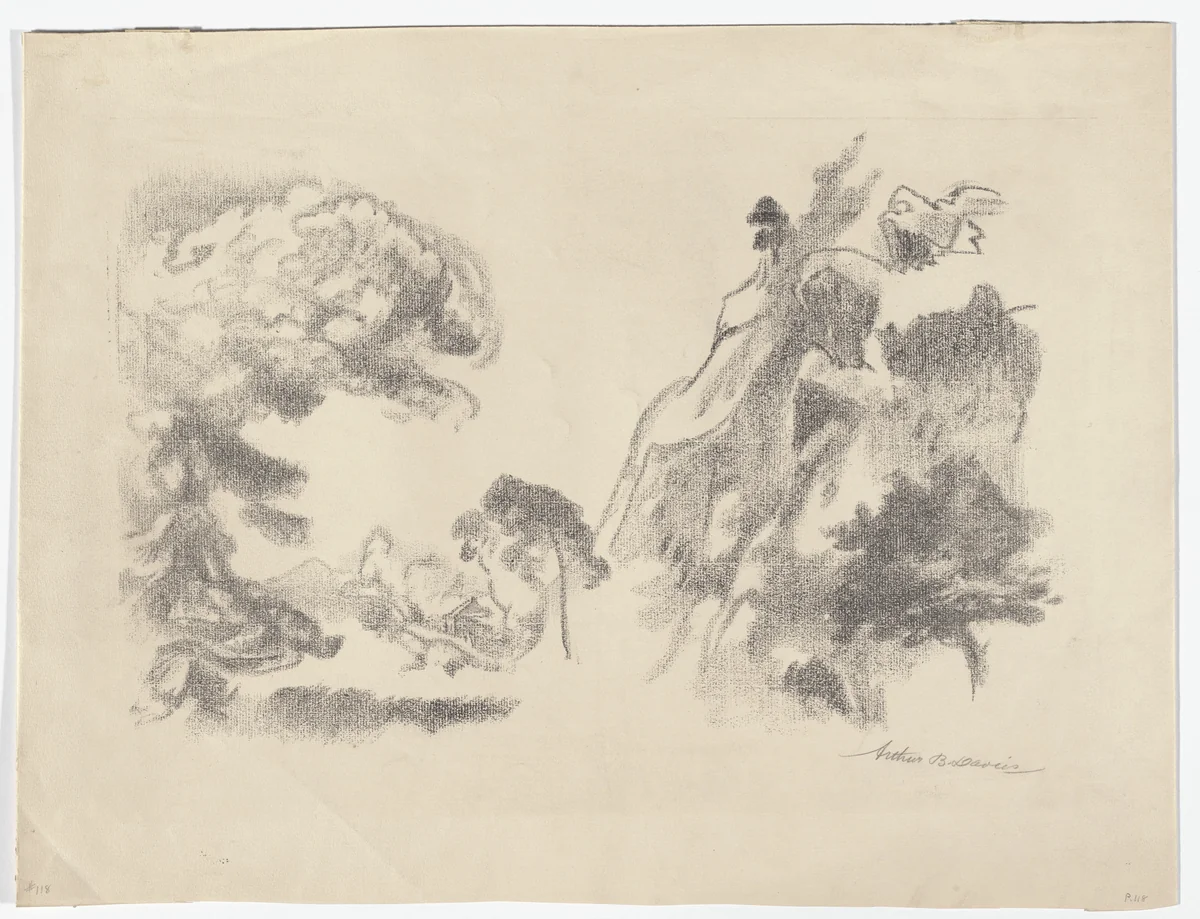 Old Stone Quarry by Arthur B. Davies, print, 1924