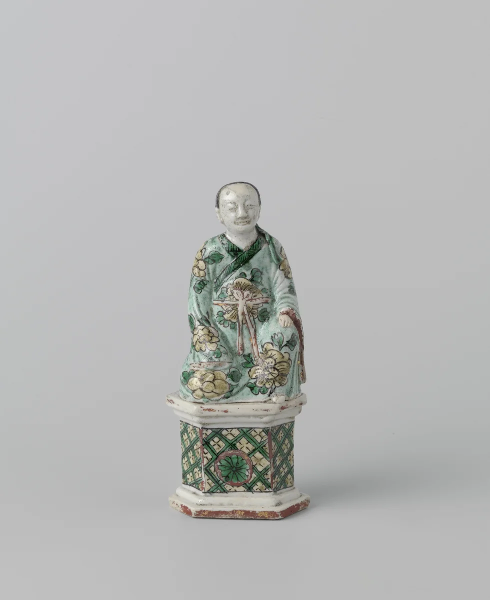 Figure of a seated Chinese by anonymous, other, 1700-1724