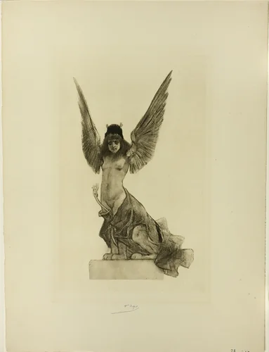 Parallelism by Félicien Rops, print, 1853-1896