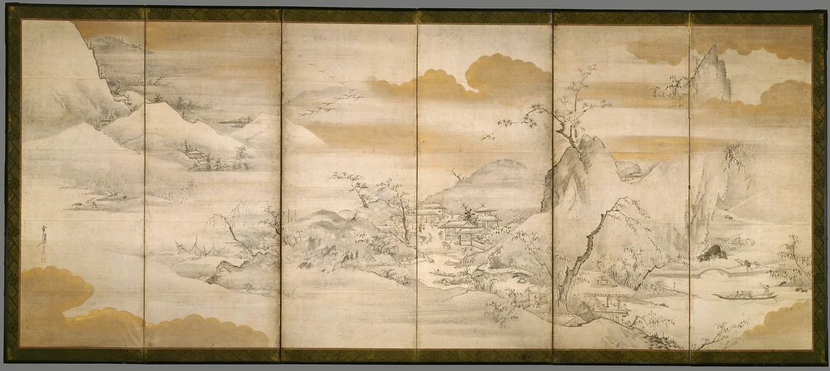 Eight Views of the Xiao and Xiang Rivers by Yamaguchi Sekkei, other, 1644-1732