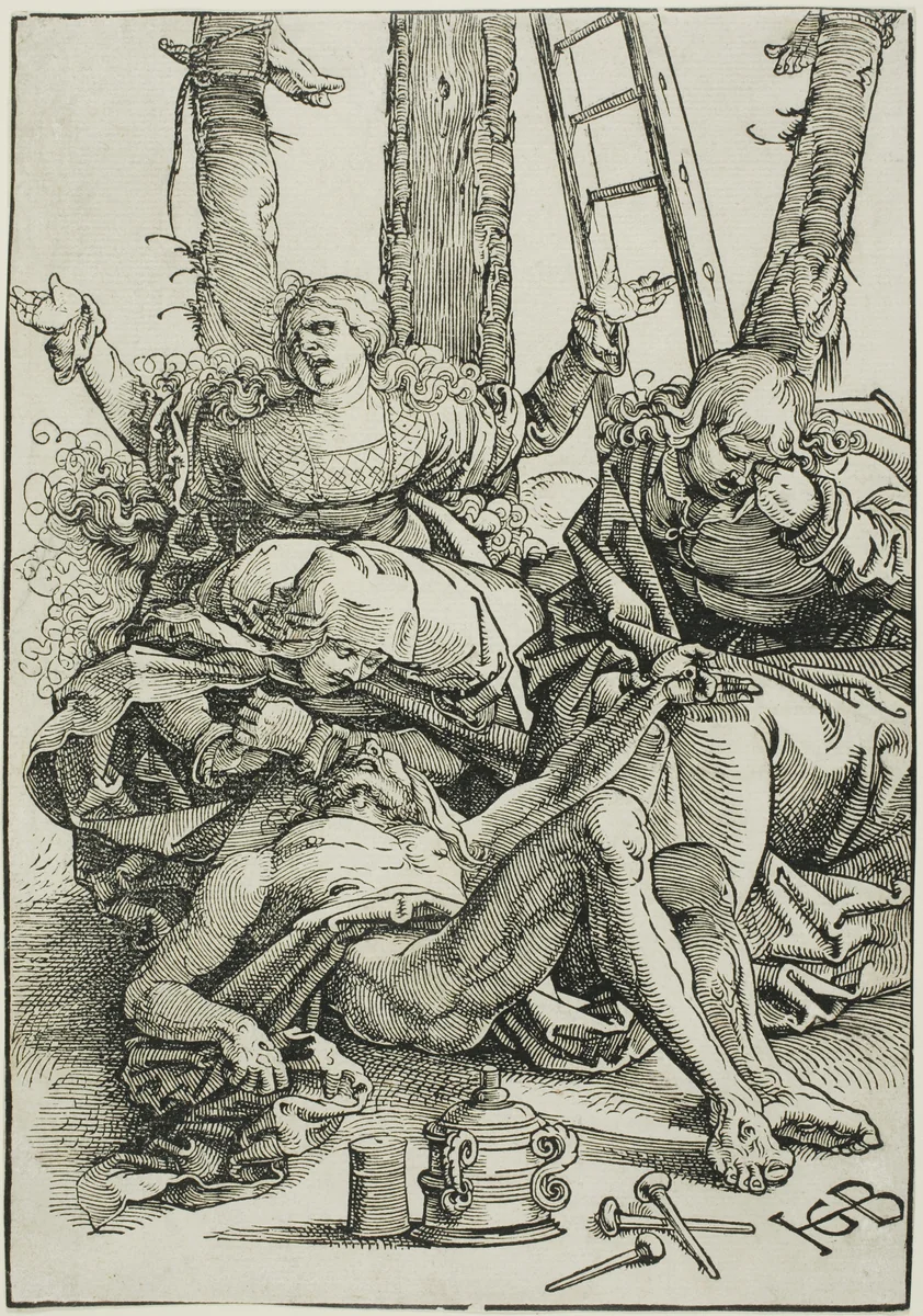 The Lamentation by Hans Baldung Grien, print, 1509-1519