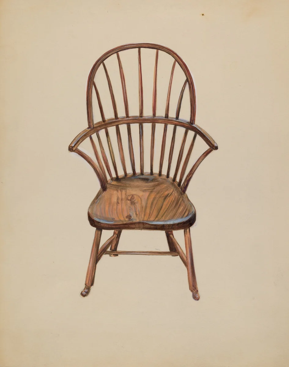 Child's Arm Chair by Mina Lowry, index of american design, 1936