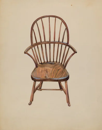 Child's Arm Chair by Mina Lowry, index of american design, 1936