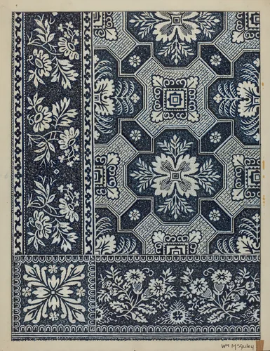 Coverlet by William McAuley, index of american design, 1937