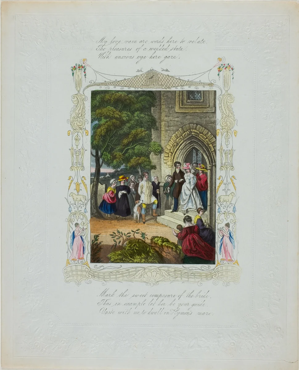 My Love, Vain Are Words (Valentine) by Unknown Artist, other, 1845-1855