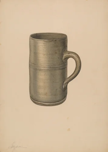 Mug by Giacinto Capelli, index of american design, 1940