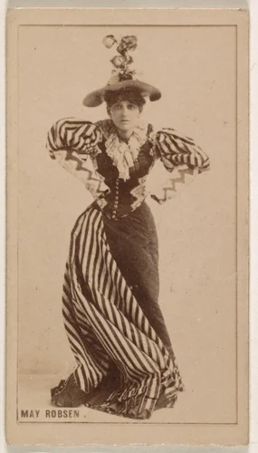 May Robson, from the Actresses series (N245) issued by Kinney Brothers to promote Sweet Caporal Cigarettes by Kinney Brothers Tobacco Company, photograph, 1890