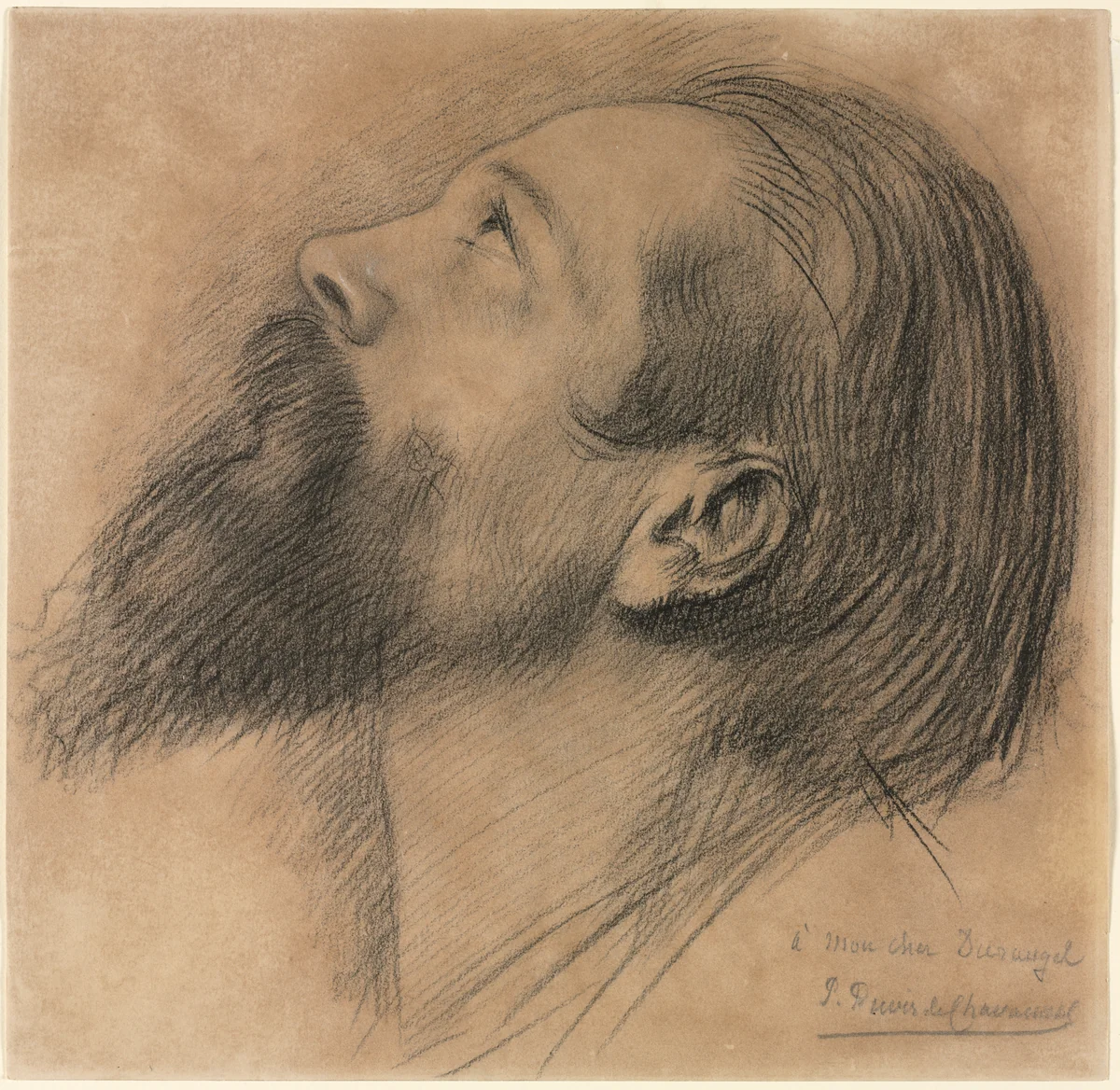 Study for the Frieze of Sainte Geneviève by Pierre Puvis de Chavannes, drawing, 1870-1880