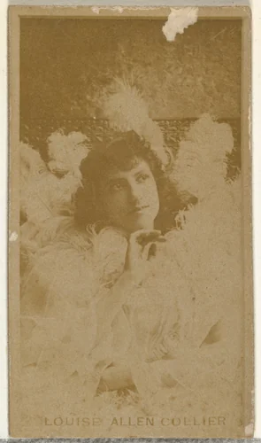 Louise Allan Collier, from the Actors and Actresses series (N145-8) issued by Duke Sons & Co. to promote Duke Cigarettes by W. Duke, Sons & Co., photograph, 1890-1895