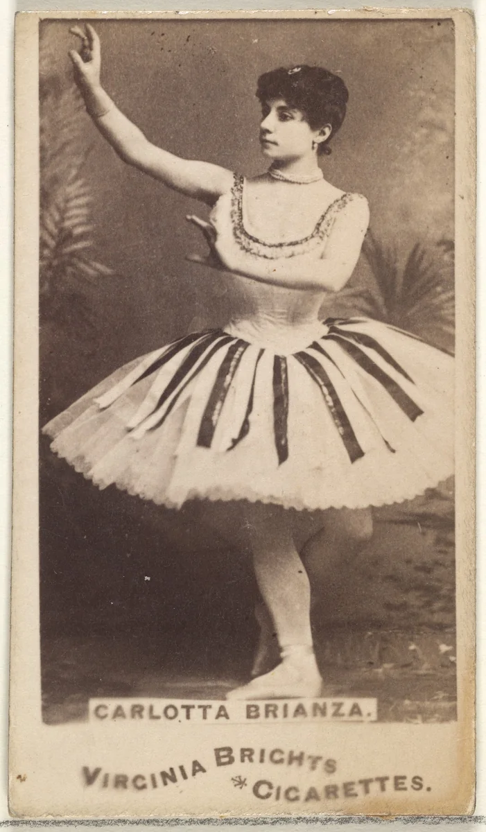 Carlotta Brianza, from the Actors and Actresses series (N45, Type 1) for Virginia Brights Cigarettes by Allen & Ginter, photograph, 1885-1891
