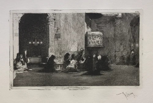 Saint Joseph Church, Madrid by Mariano Fortuny, print, 1855-1875