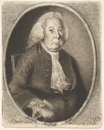 Portrait of Bacon Morritt by William Doughty, print, 1772
