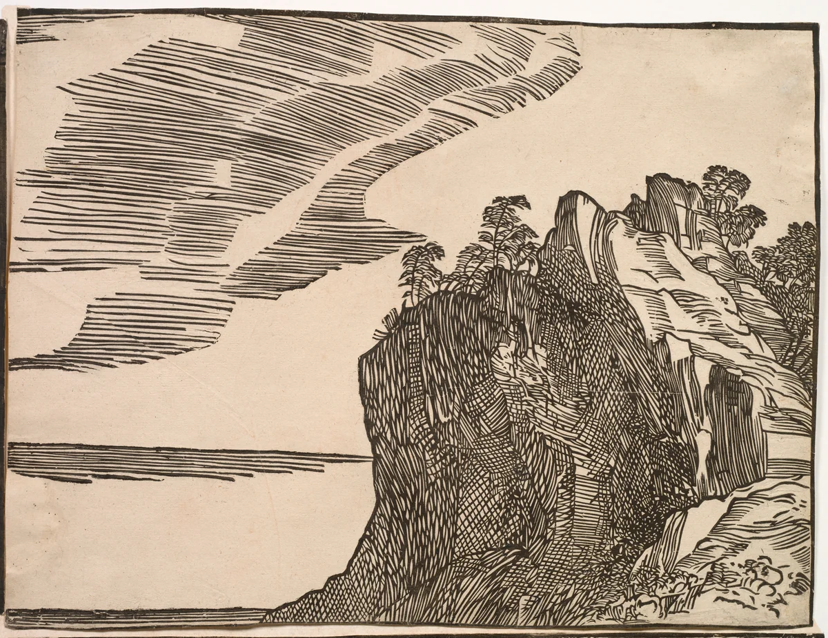 The Submersion of Pharaoh's Army in the Red Sea by Titian, print, 1514-1515