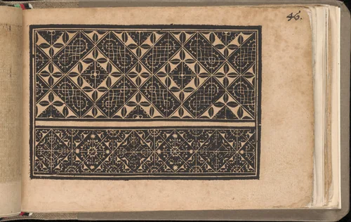 Schön newes Modelbuch (Page 46r) by Sigismundus Latomus, book, 1608