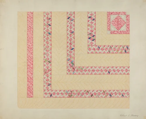 Patchwork or Pieced Quilt by Elbert S. Mowery, index of american design, 1937