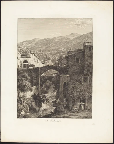 A Subiaco by Johann Christian Reinhart, portfolio, 1761-1847