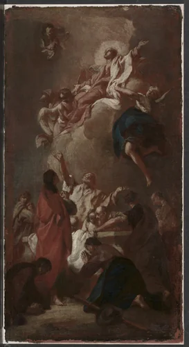 Sketch for "The Assumption of the Virgin" (for St. James, Zbraslav, near Prague)? by Giovanni Battista Piazzetta, painting, 1739-1749