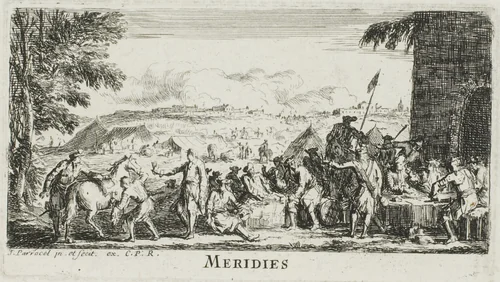 Midday, from The Hours of the Day by Joseph Parrocel, print, 1666-1704