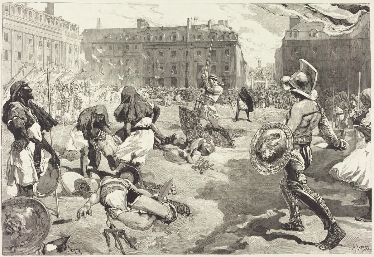Les Fêtes de Rennes. La grande Cavalcade Romaine by Auguste Lepère; Daniel Vierge, portfolio, 1883-1890