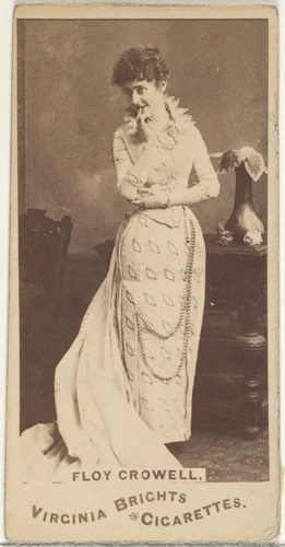 Floy Crowell, from the Actors and Actresses series (N45, Type 1) for Virginia Brights Cigarettes by Allen & Ginter, photograph, 1885-1891
