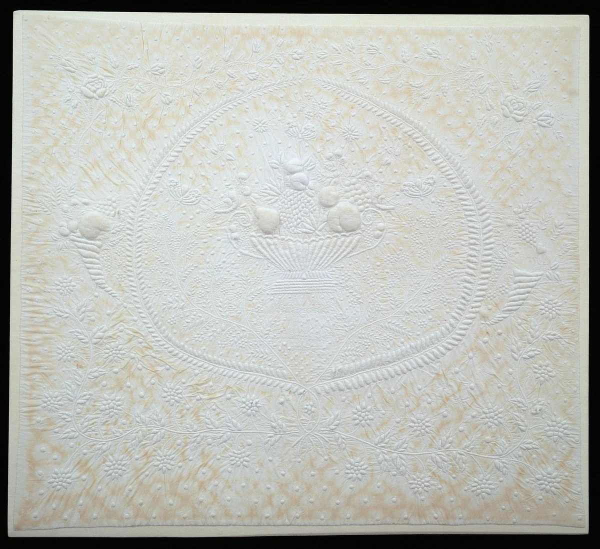 Bedcover (Crib Quilt) by Auley Odell, textile, 1822