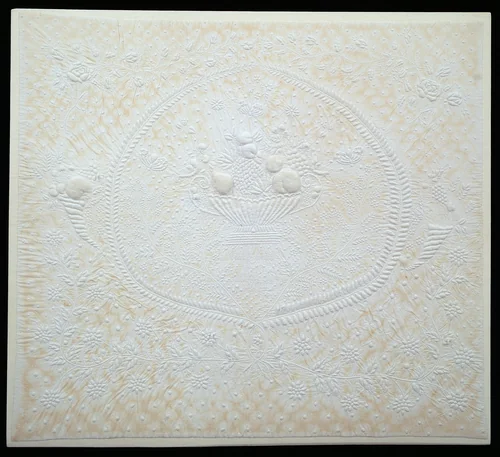 Bedcover (Crib Quilt) by Auley Odell, textile, 1822