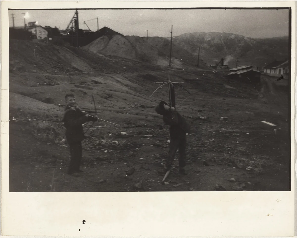Children playing, Caerau, Wales by Robert Frank, photograph, 1953