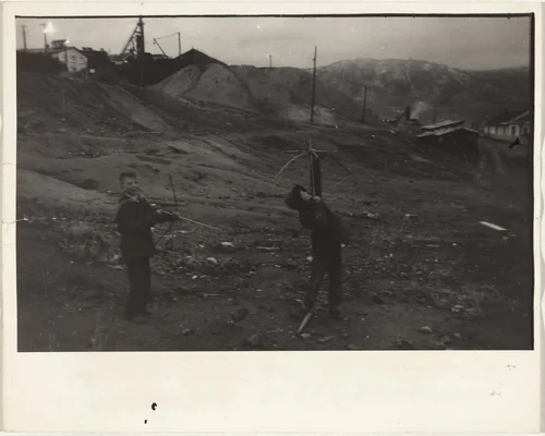 Children playing, Caerau, Wales by Robert Frank, photograph, 1953