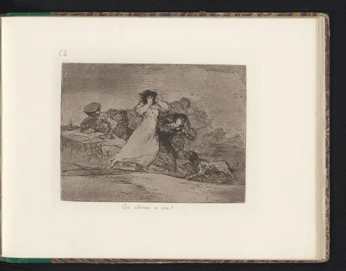Man en vrouw bedekken hun oren by Francisco de Goya, book, 1810-1820