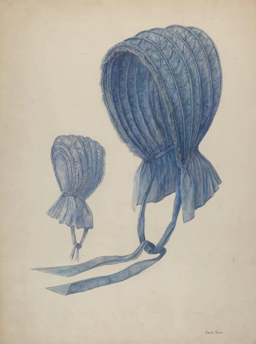 Bonnet by Stella Mosher, index of american design, 1942