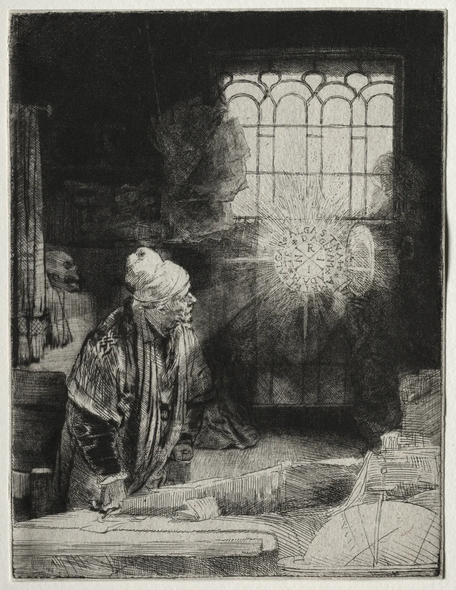Faust by Rembrandt van Rijn, print, 1647-1657